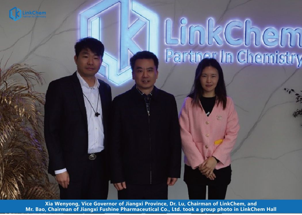 Vice Governor of Jiangxi Province and Other Leaders Visited LinkChem Headquarter